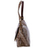 Fendi Zucchino Mama Forever Hobo Dark Beige Brown Multi Coated Canvas